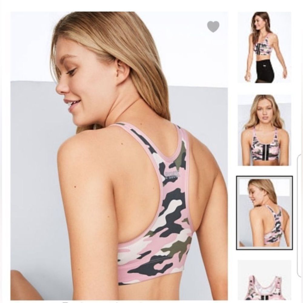 PINK Victoria's Secret Ultimate Sports Bra Camo